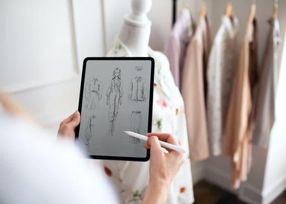 Fashion collection development sketch
